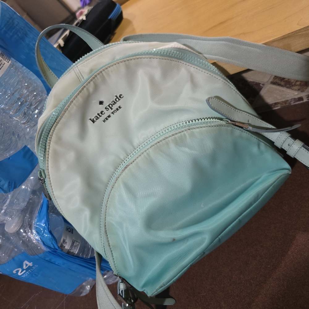 Blue ombre Kate Spade mini backpack